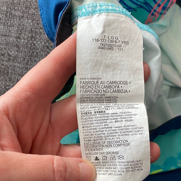 Boys 7 Hurley Blue Boardshorts Unlined Swim Trunks - Picture 7 of 9